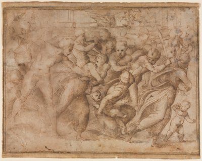 Copie du Massacre des Innocents de Raphaël - Follower of Raphael