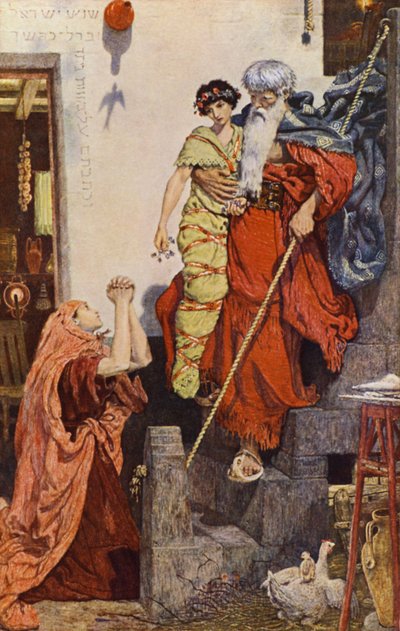 Élie ressuscitant le fils de la veuve - Ford Madox (after) Brown