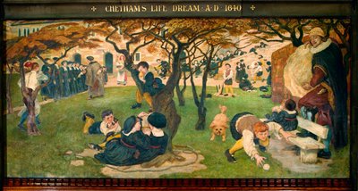 Le rêve de la vie de Chetham AD 1640 - Ford Madox Brown