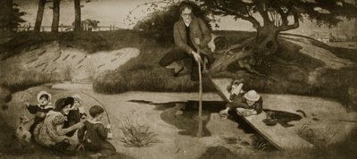 Dalton collectant du gaz des marais, illustration de 