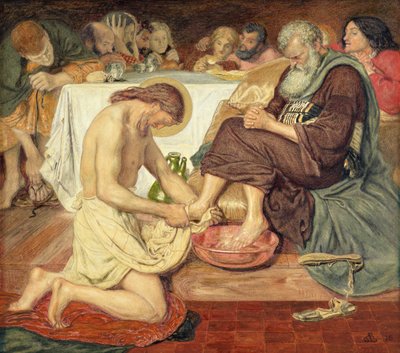 Jésus lavant les pieds de Pierre - Ford Madox Brown