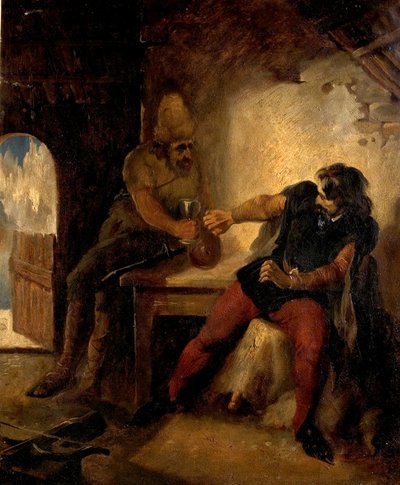 Manfred dans la cabane des chasseurs de chamois, vers 1850 - Ford Madox Brown