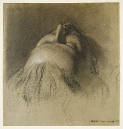 Le sommeil de Parisina - Étude pour la tête de Parisina - Ford Madox Brown