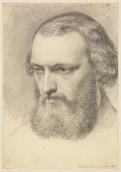 Portrait : Étude de la tête de Daniel Casey (vue de trois quarts) - Ford Madox Brown