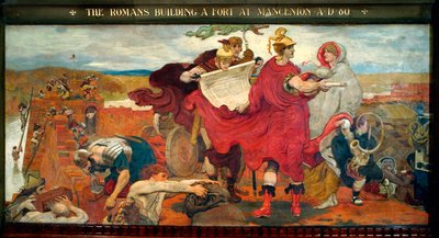 Les Romains Construisant un Fort à Mancenion en 80 - Ford Madox Brown
