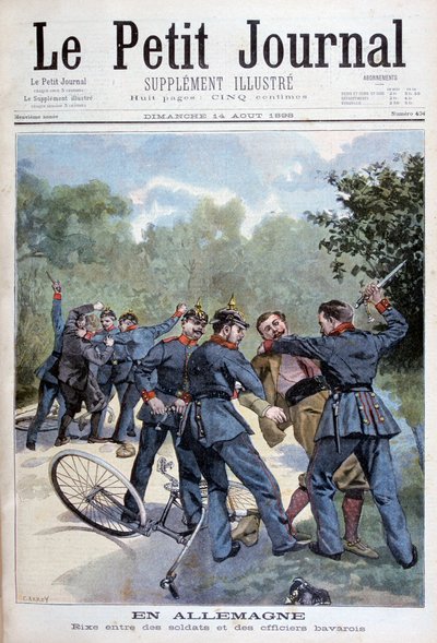 Une bagarre entre soldats allemands et officiers bavarois, Allemagne - Fortuné Méaulle