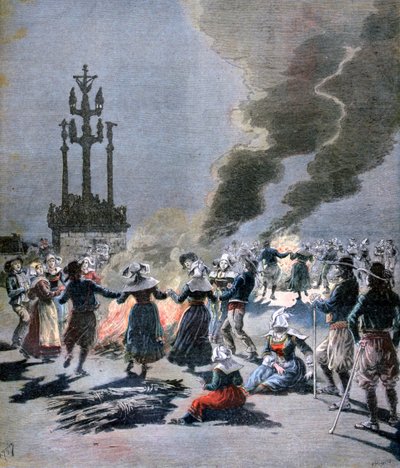 Feux de joie allumés pour célébrer le solstice d