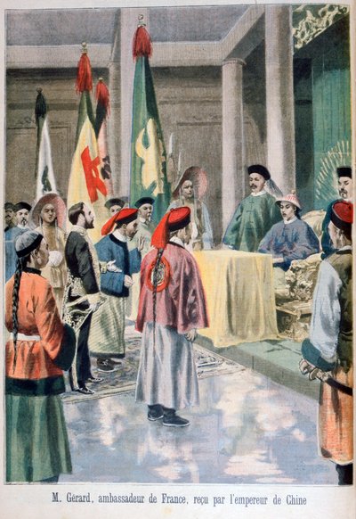 Ambassadeur français Gérard devant l