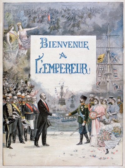 Nicolas II de Russie et Félix Faure, Président de la République française, 1896 - Fortuné Méaulle