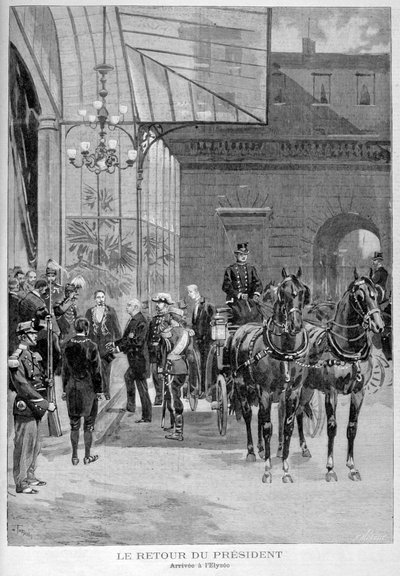 Le retour de Félix Faure, président de la France, à Paris, après sa visite en Russie, 1897 - Fortuné Méaulle