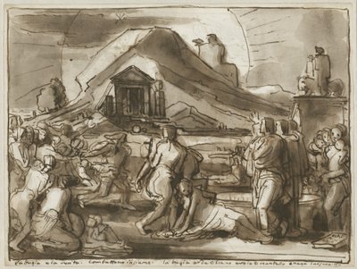 Une allégorie de la vérité et du mensonge (verso) - Fortunato Duranti