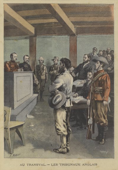 Un Boer devant un tribunal britannique au Transvaal - Fortune Louis Meaulle