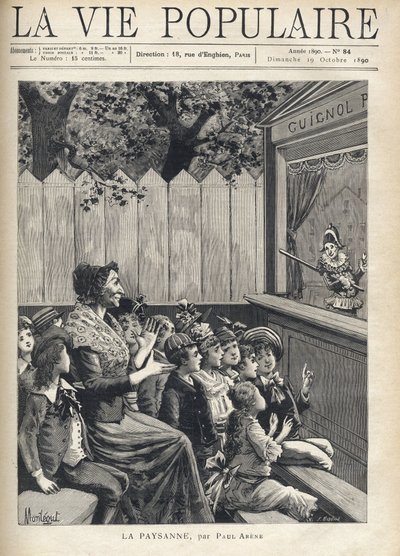 Une femme au milieu d