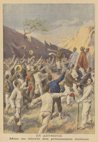 Libération des prisonniers italiens en Éthiopie - Fortune Louis Meaulle