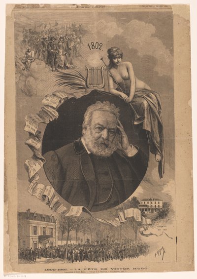 Portrait de Victor Hugo - Fortune Louis Meaulle