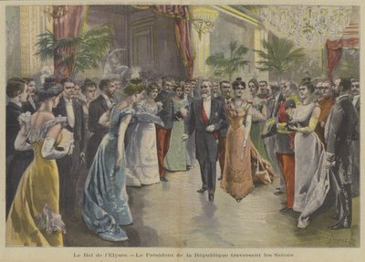 Le président Loubet de France à un bal au palais de l