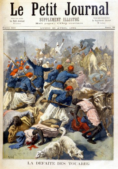 La défaite des Touaregs - dans "Le Petit Journal" du 30/04/1894 - Fortune Louis Meaulle