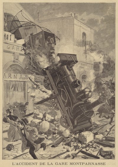 Accident de train à la Gare Montparnasse - Fortune Louis Meaulle