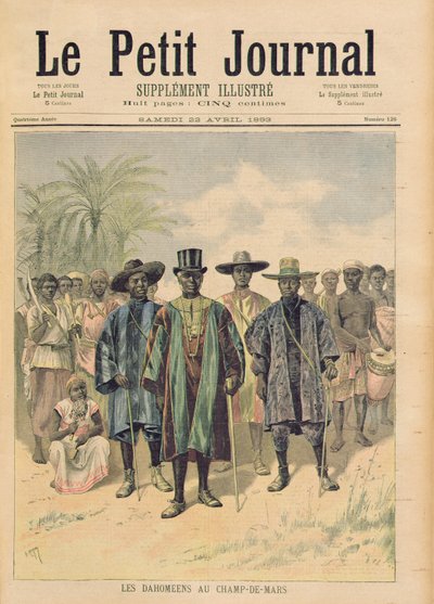 Dahoméens sur le Champ de Mars, illustration de 