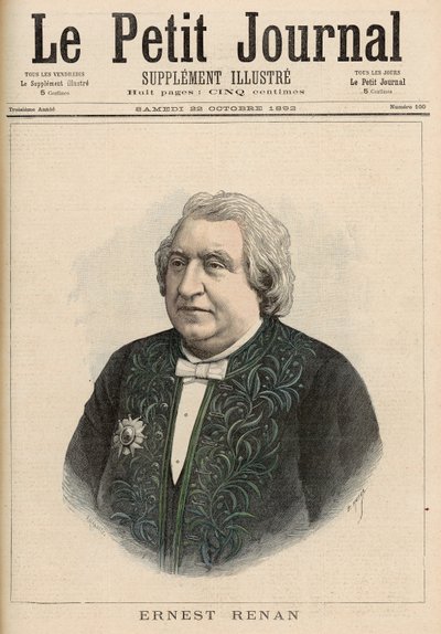 Ernest Renan, du 