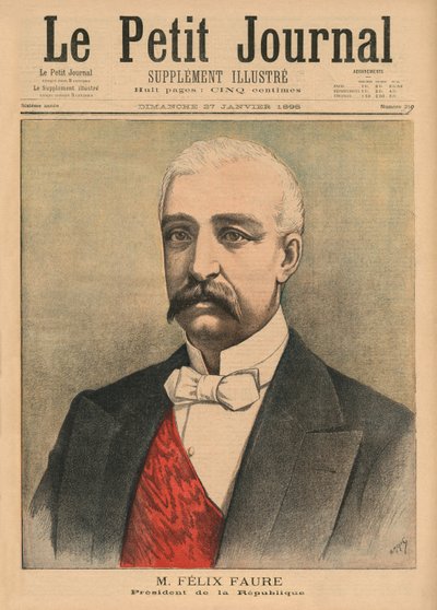 Felix Faure, Président de la République Française, illustration de couverture de 
