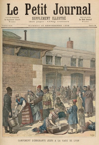 Camp de réfugiés juifs à la Gare de Lyon, de 