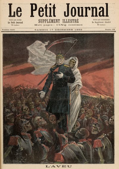 La Confession : Otto Von Bismarck (1815-98) avec la Mort, de 