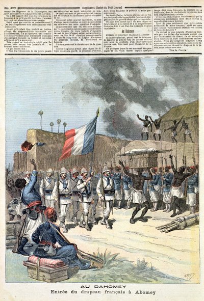 Le Drapeau français entrant à Abomey, de 