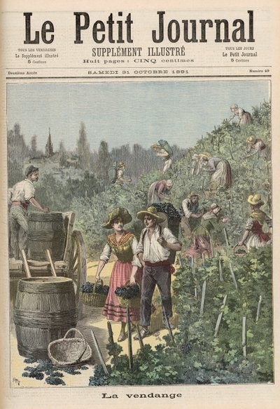 La récolte du vin, de 