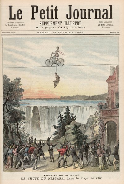 Artistes du Théâtre de la Gaîté aux chutes du Niagara, de 