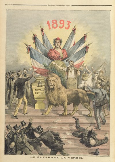 Suffrage universel, illustration du supplément du 