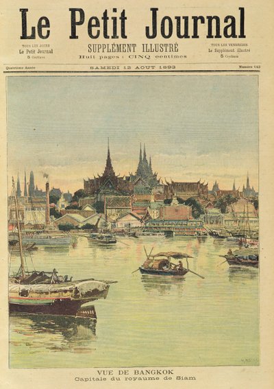 Vue de Bangkok, de 