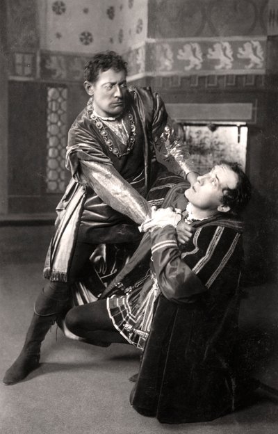Lewis Waller 1860-1915 et Harry Brodribb Irving 1870-1919, acteurs anglais, 1906 - Foulsham and Banfield