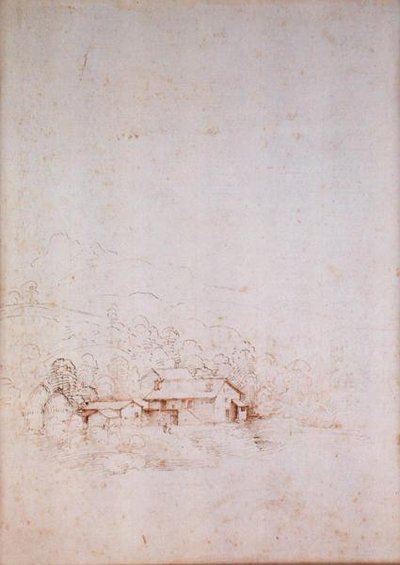 Une ferme parmi les arbres (verso) - Fra Bartolomeo