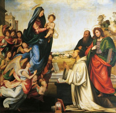 Apparition de la Vierge à Saint Bernard - Fra (1472 1517) Bartolomeo