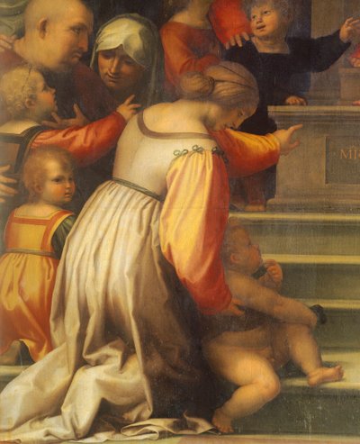 Notre-Dame de la Miséricorde par Bartolomeo della Porta dit Fra Bartolomeo (1472-1517), détail - Fra (1472 1517) Bartolomeo
