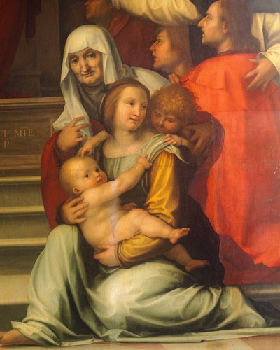 Notre-Dame de Miséricorde par Bartolomeo della Porta dit Fra Bartolomeo (1472-1517) (détail) - Fra (1472 1517) Bartolomeo