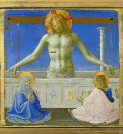 Christ debout dans son tombeau (résurrection) - partie inférieure (prédelle) de la 