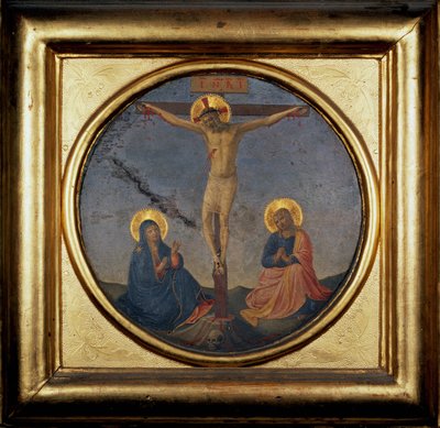 Crucifixion du Christ entre la Vierge et Marie Madeleine - Fra  Angelico