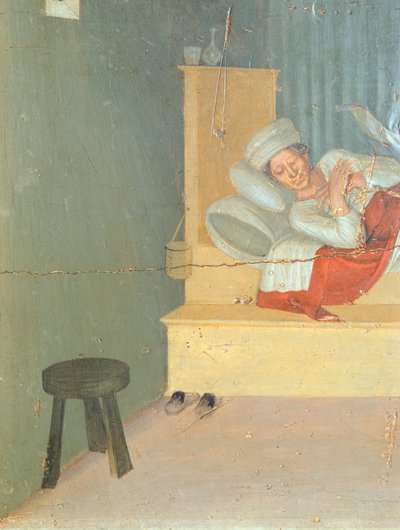 Guérison du diacre Justinien, prédelle illustrant l