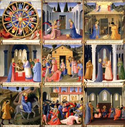 Scènes de la Nativité, panneau un du Trésor d