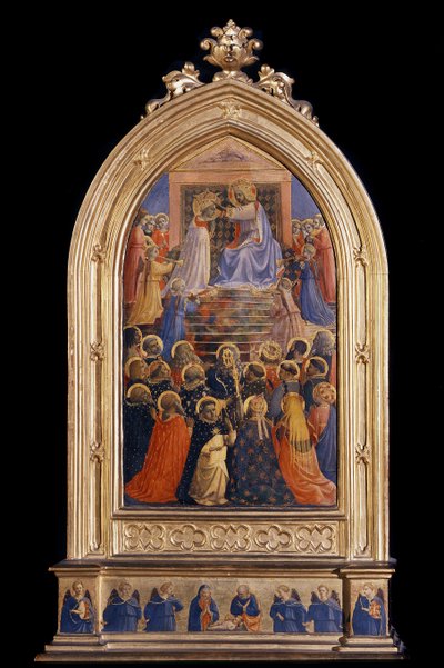Le Couronnement de la Vierge (Reliquaire pour Santa Maria Novella) - Fra  Angelico