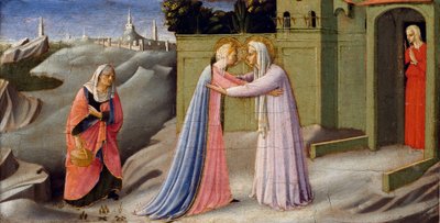 La Visitation (retable), peinture de Fra Angelico, vers 1440 - Fra  Angelico