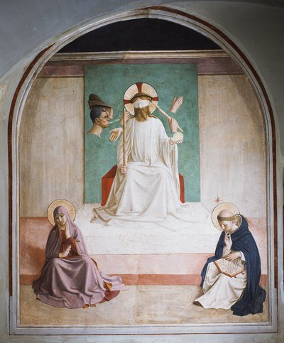 La dérision du Christ avec Marie et Saint Dominique - Fra  Angelico
