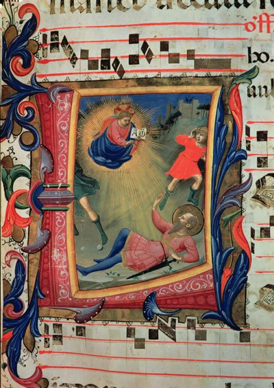 Initiale historiée représentant la Conversion de Saint Paul (détail) - Fra Angelico
