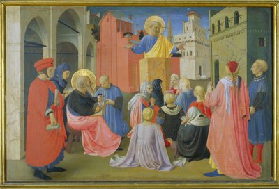 Saint Pierre prêchant, prédelle du triptyque Linaiuoli, 1433 - Fra Angelico