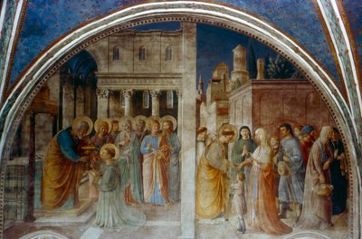 Saint Pierre ordonnant Saint Étienne diacre, milieu du 15ème siècle - Fra Angelico