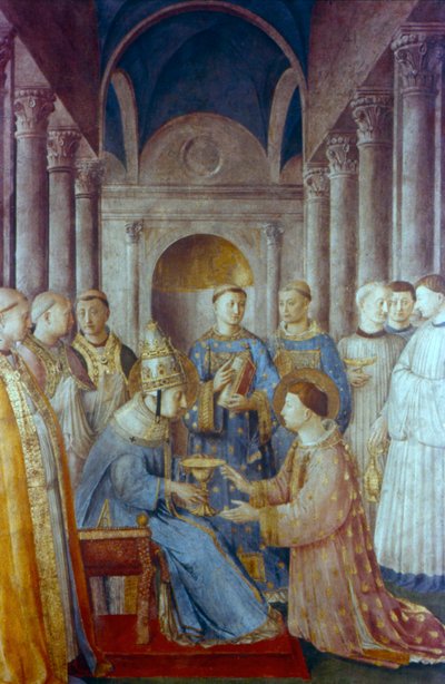 Saint Sixte II et son Diacre Saint Laurent, milieu du 15ème siècle - Fra Angelico