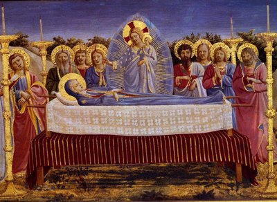 La Mort de la Vierge (détail) - Fra Angelico
