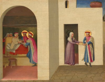 La guérison de Palladia par Saint Cosmas et Saint Damien - Fra Angelico